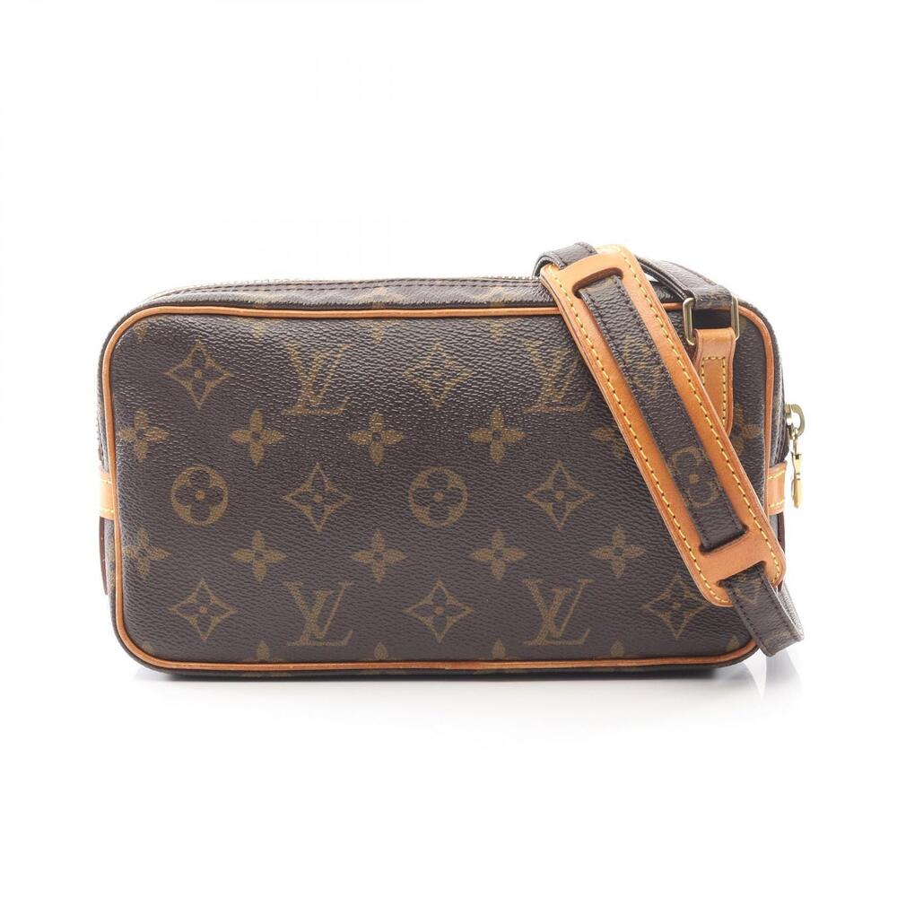 Louis Vuitton Marly Bandouliere Shoulder Bag Canvas Leather Monogram Brown